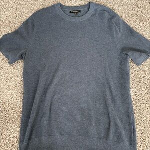 Banana Republic Heathered Blue Short Sleeve Tee